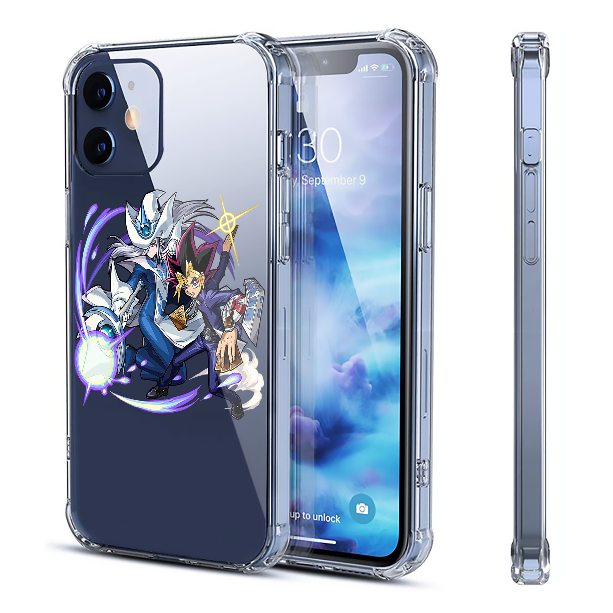 （画像用） 遊☆戯☆王 Yu-Gi-Oh! 【iPhone 12シリーズ対応】透明スマホケース（クリアソフトケース）